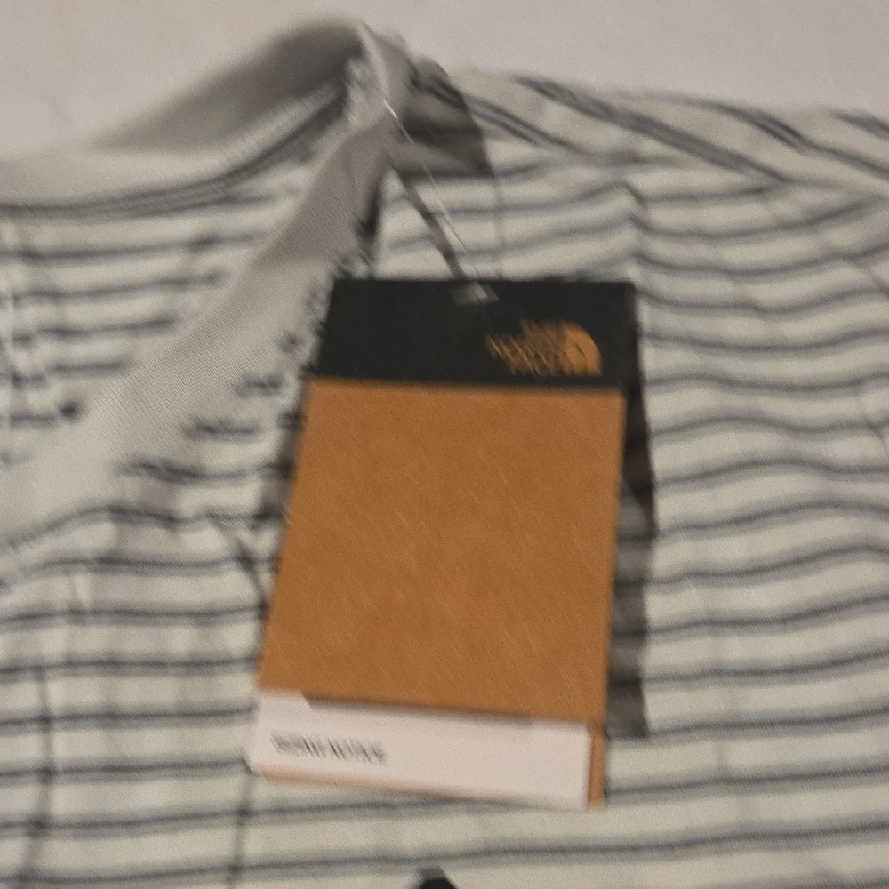 The North Face Gray and White Graphic Tee